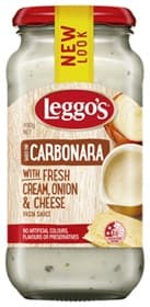 Carbonara with Fresh Cream, Onion & Cheese Pasta Sauce