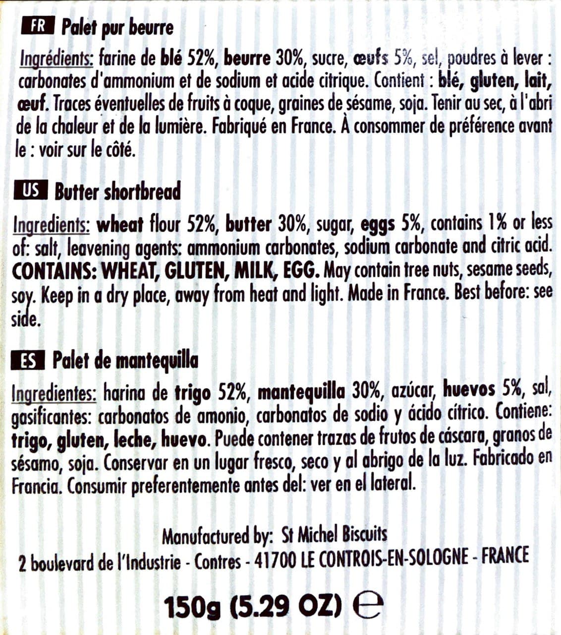 Butter Shortbread - St Michel 2