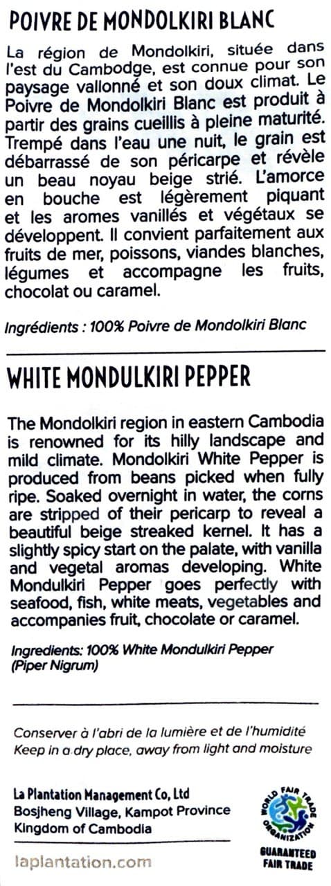 Mondulkiri White Pepper 100g 3
