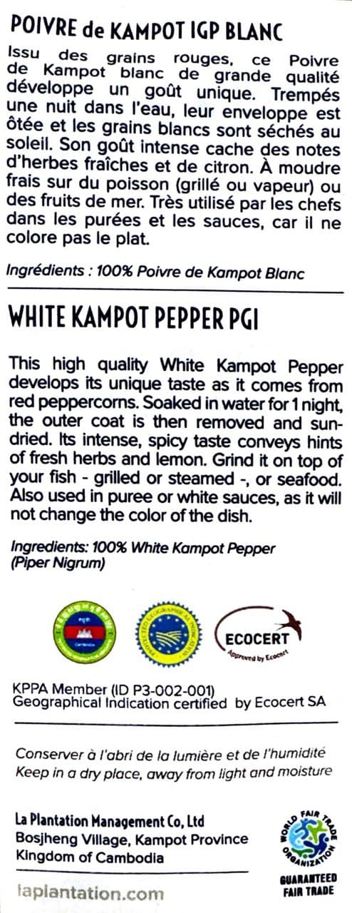 Kampot White Pepper 100g 2