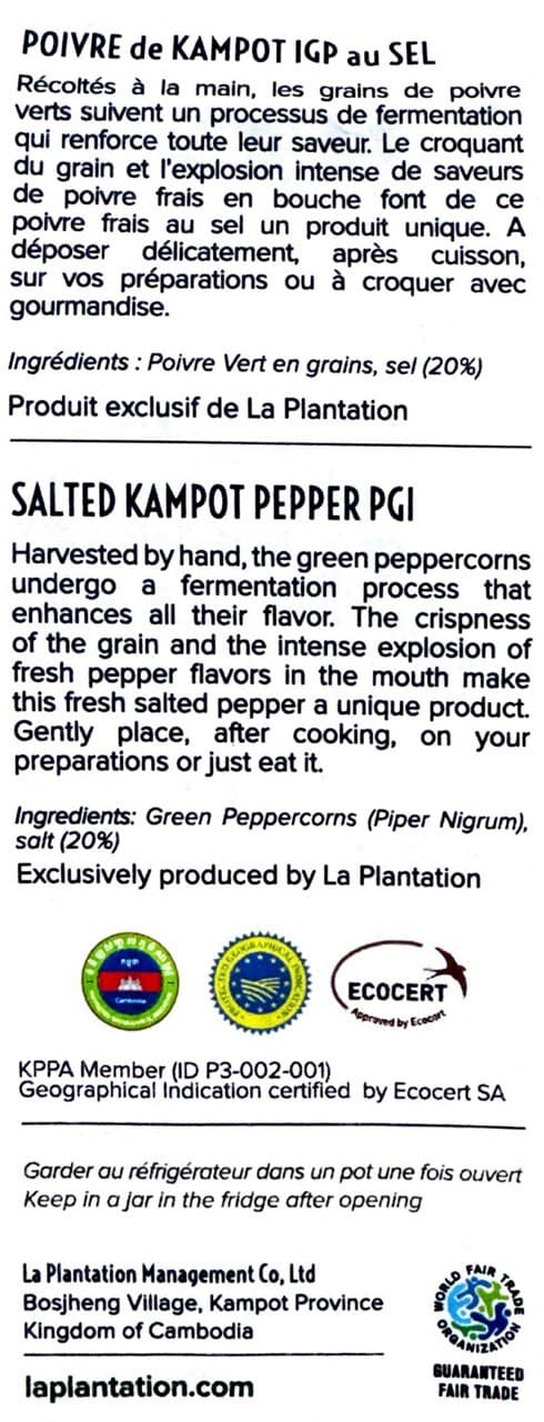 Kampot Salted Pepper (Green) 100g 3