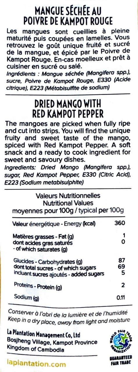 Dried Mango with Kampot Red Pepper 2