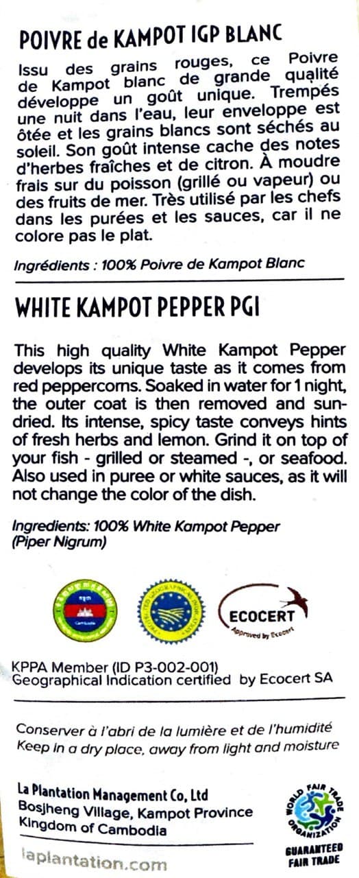 Kampot White Pepper 500g 2