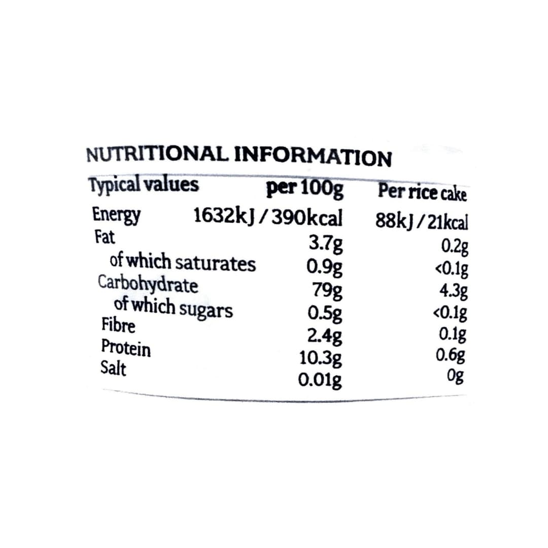 Organic Gluten Free Wholegrain Rice Cakes with Simply Brown Jasmine Rice 2
