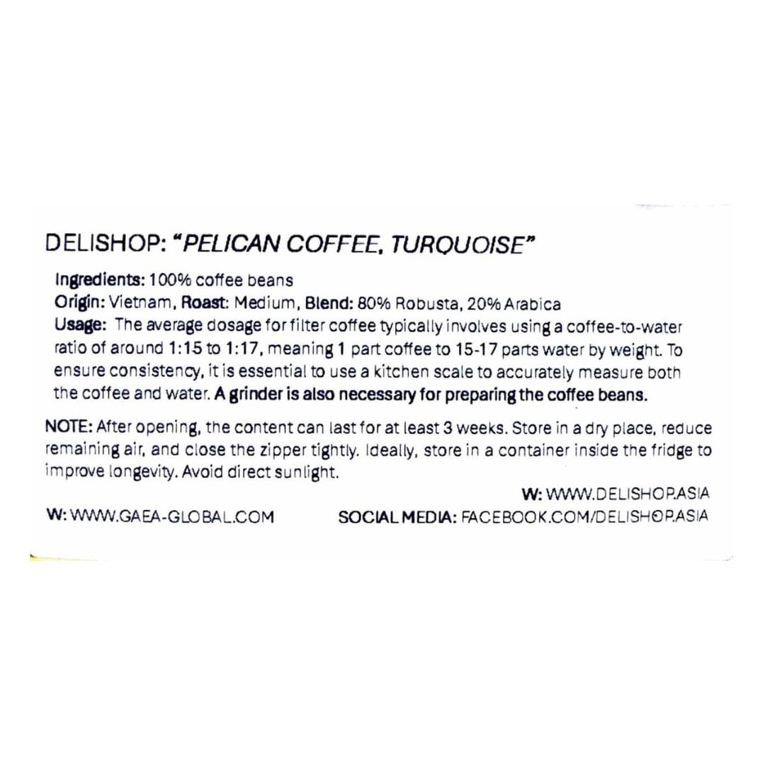 The Turquoise Robusta/Arabica Blend Coffee Beans 2