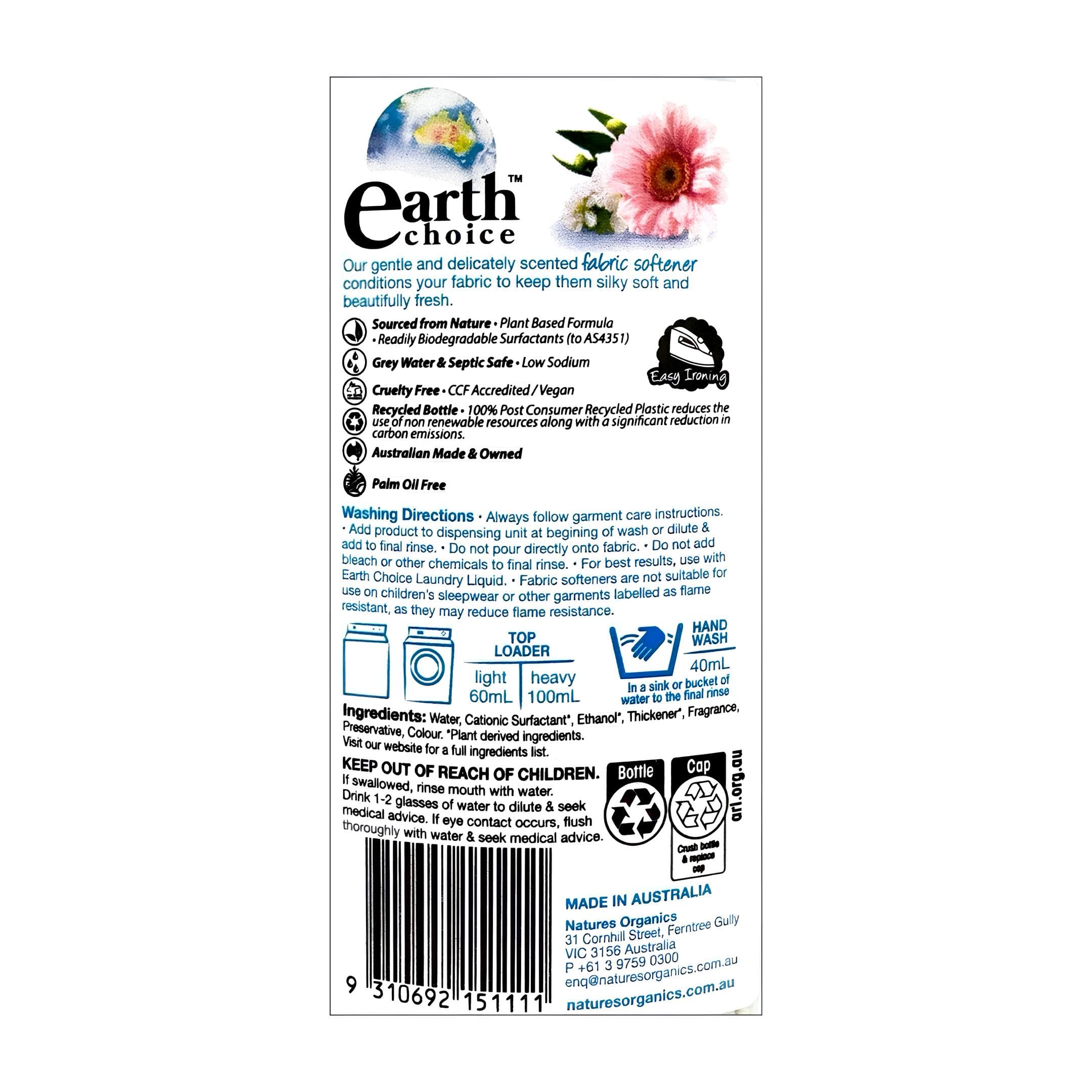 ទឹកក្រអូូប ៨០០មរ-Earth Choice 2