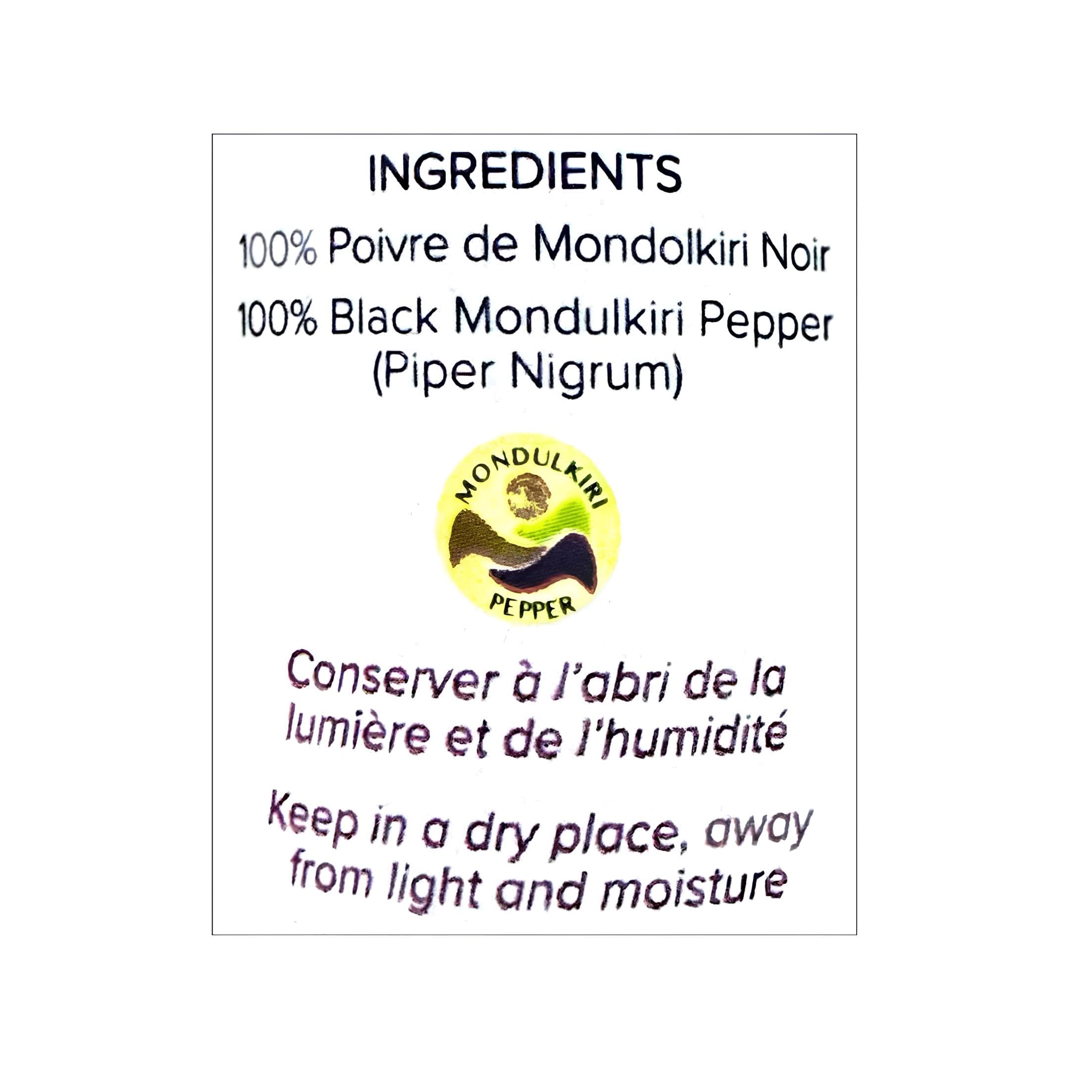 Mondulkiri Black Pepper Grinder - La Plantation 2