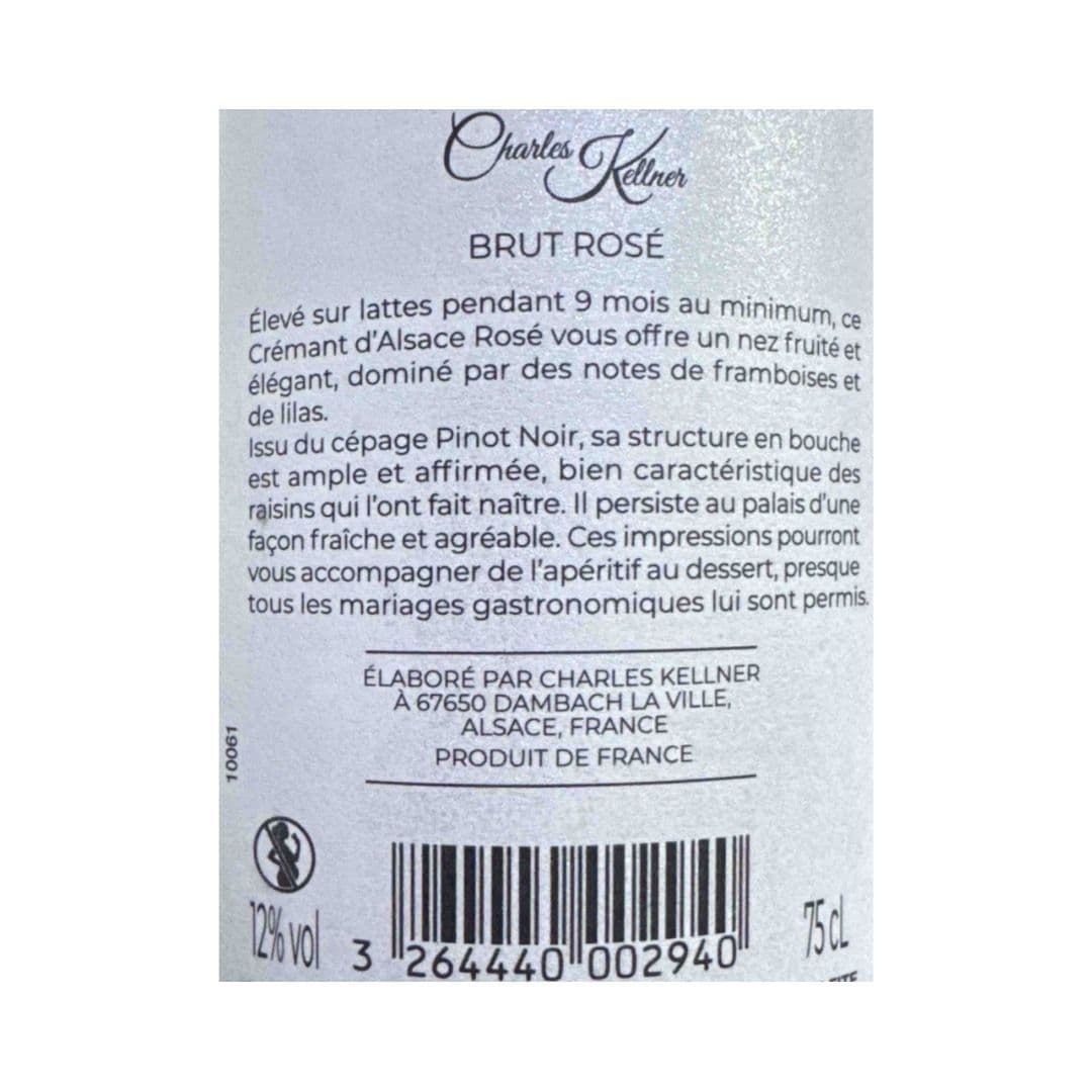 Cremant d'Alsace Rose Brut - Charles Kellner 2