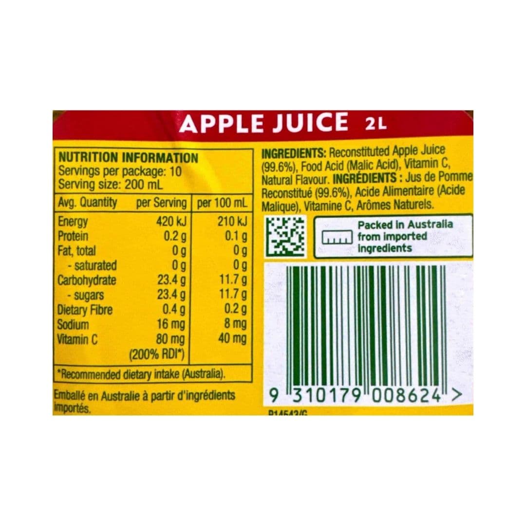Apple Juice No Added Sugar 2