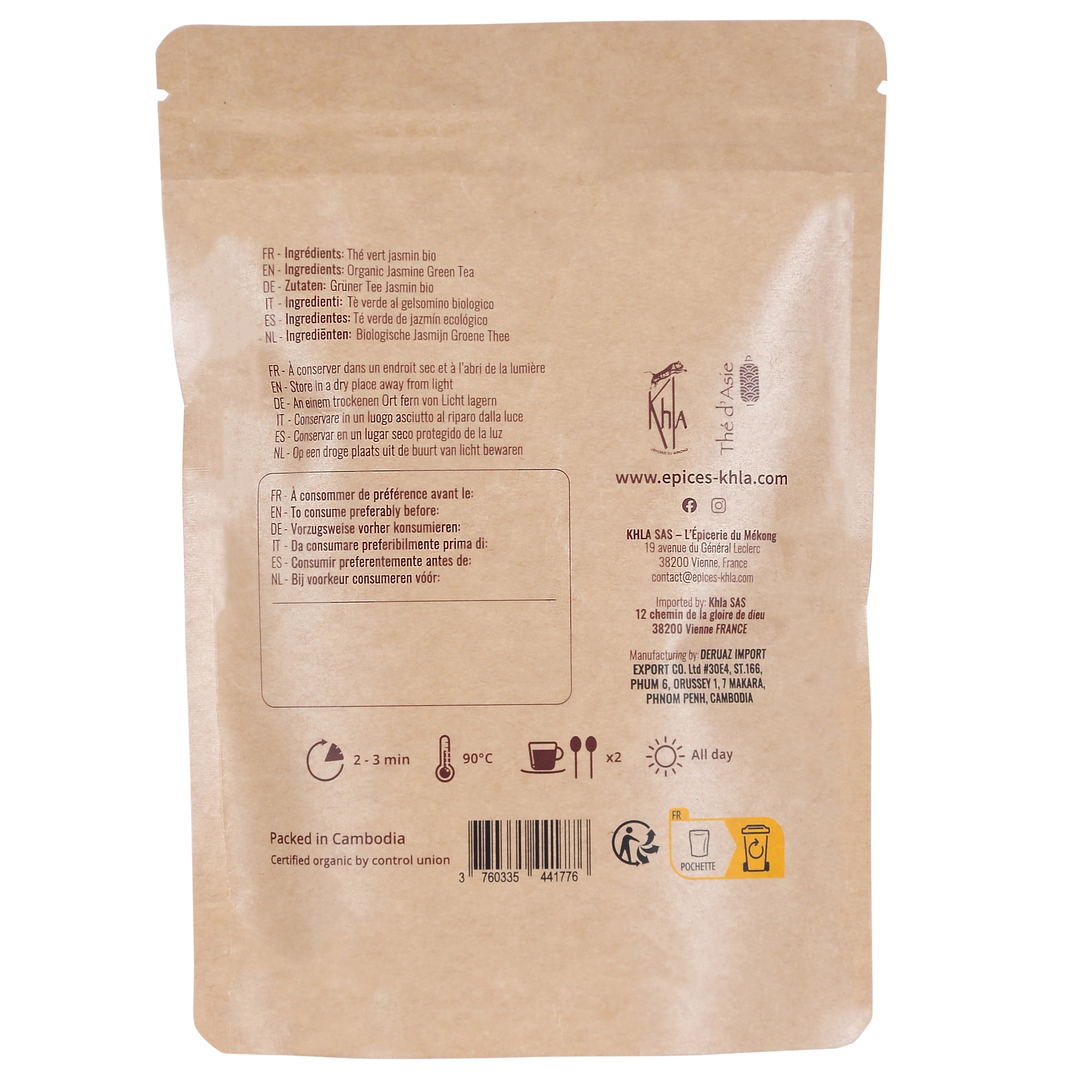 Organic Jasmine Green Tea - Khla 2