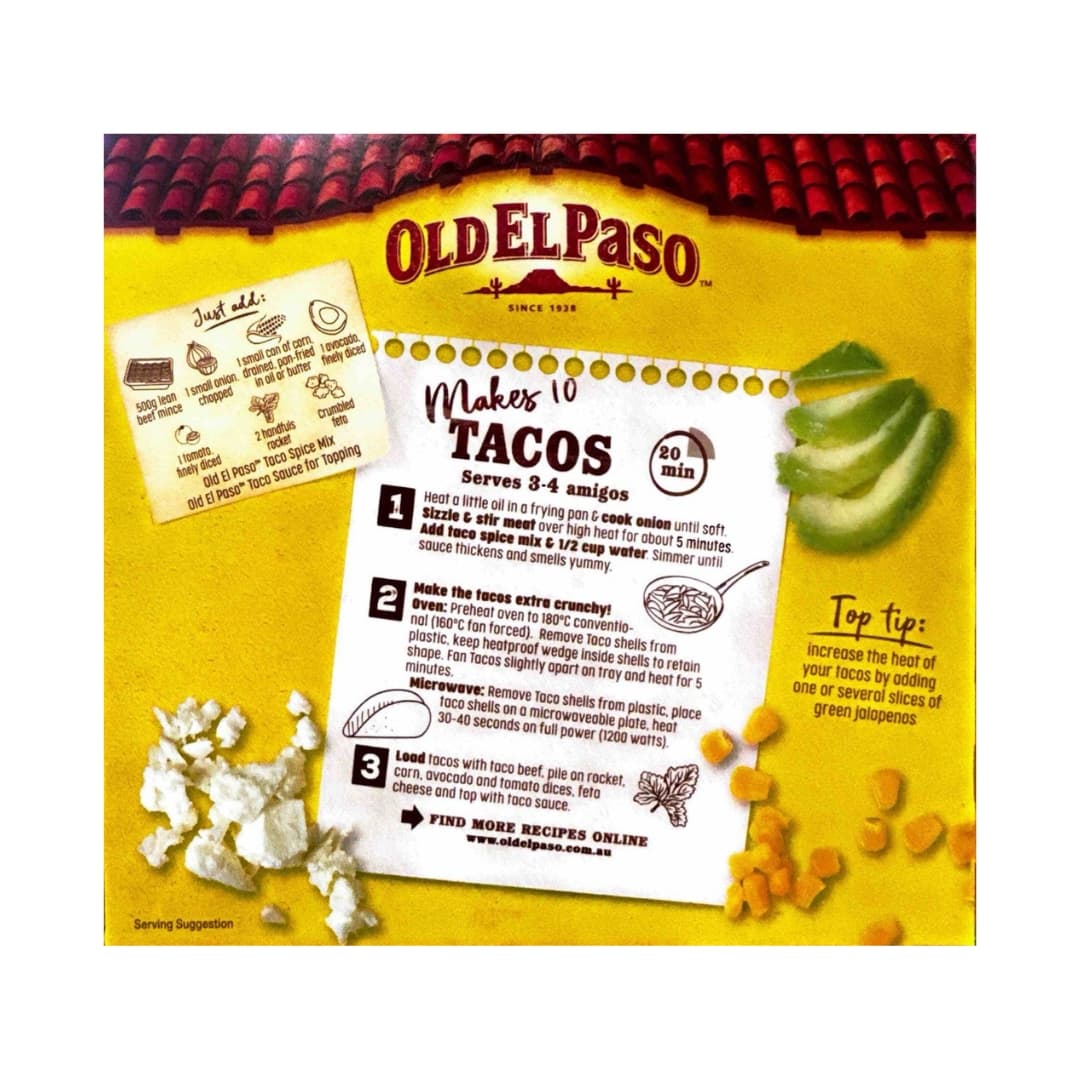 10 Jumbo Taco Shells - Old El Paso 2