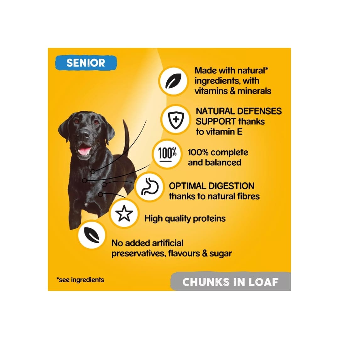 Senior Dog Food in Loaf - Pedigree 3