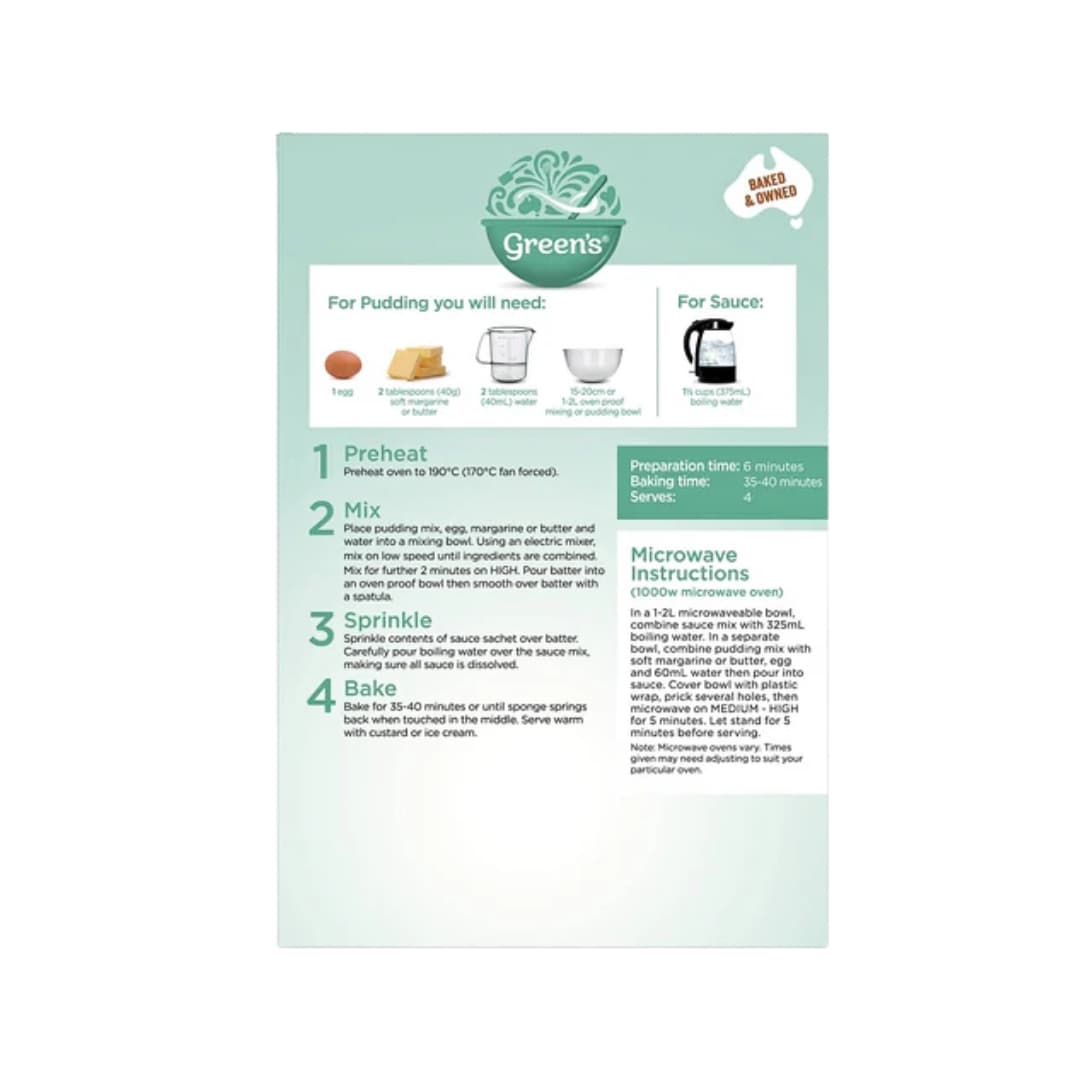 Self-Saucing Butterscotch - Green's 4