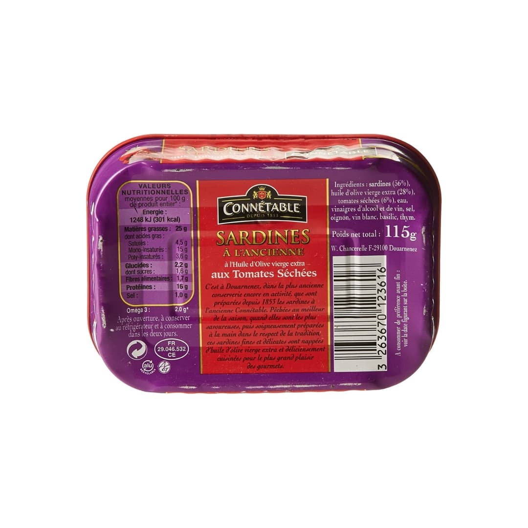 Sardines in Extra Virgin Olive Oil & Dried Tomatoes 2