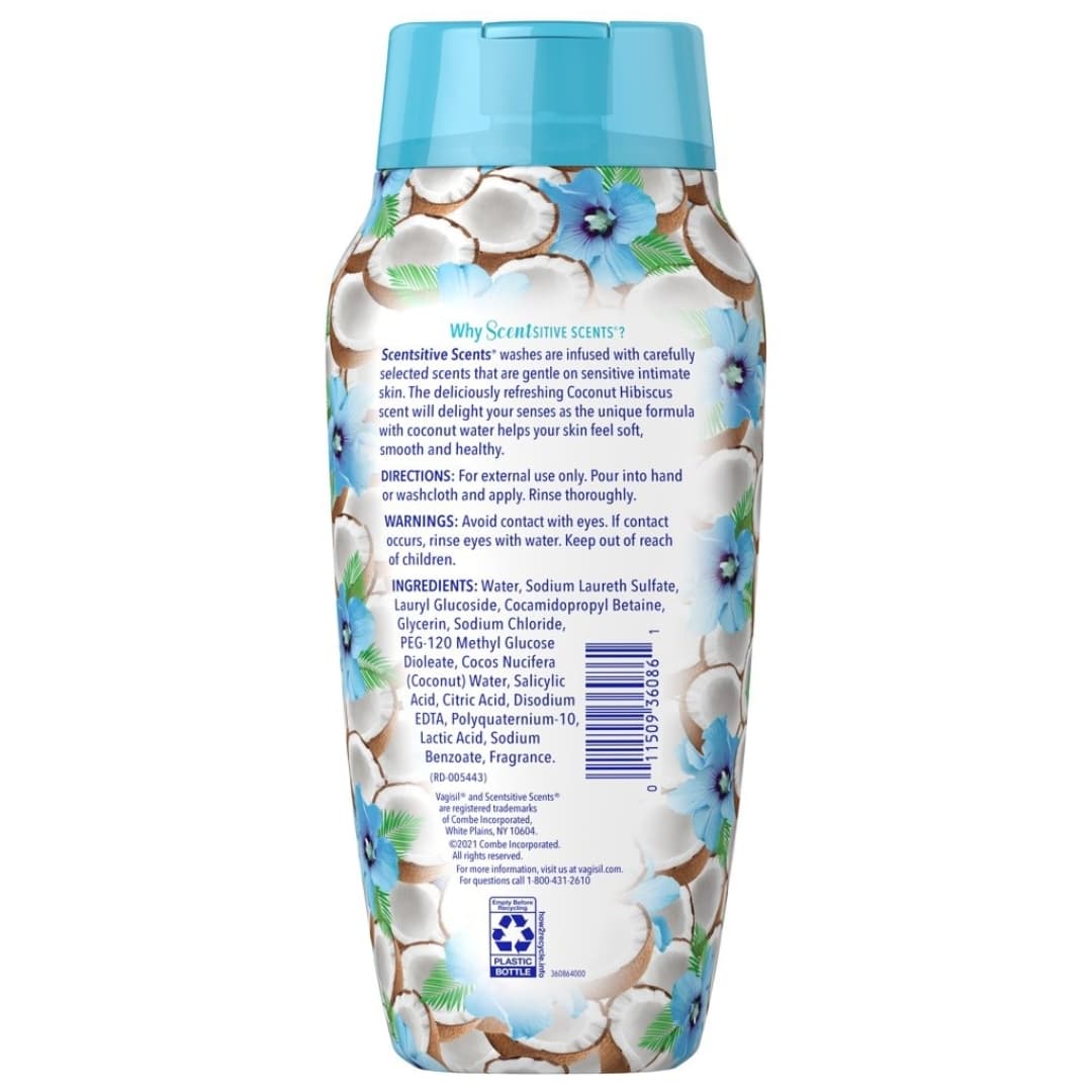 Sensitive Scent Coconut Hibiscus Feminine Wash - Vagisil 2