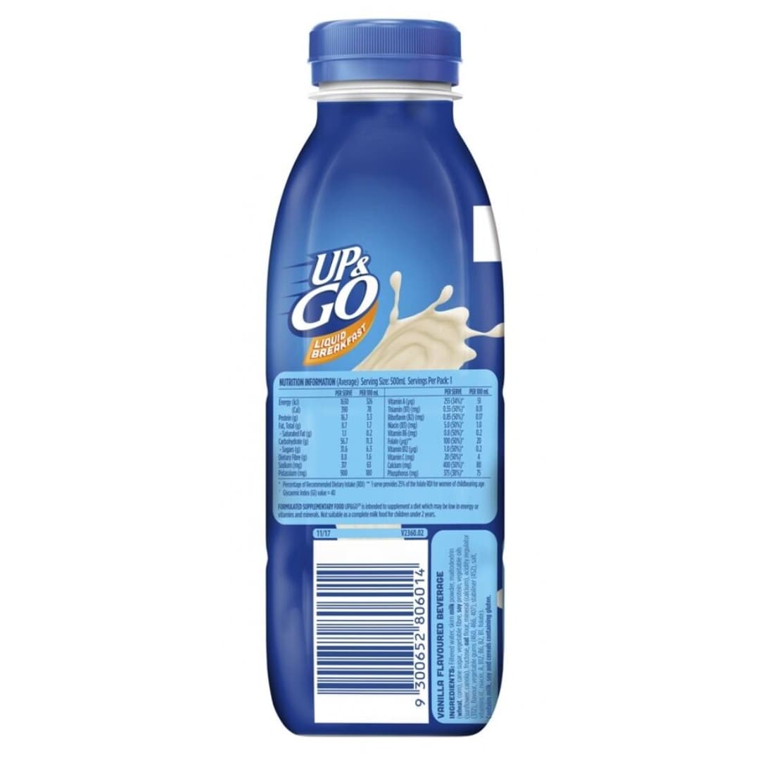 Up & Go Liquid Breakfast Vanilla Ice Flavour 2