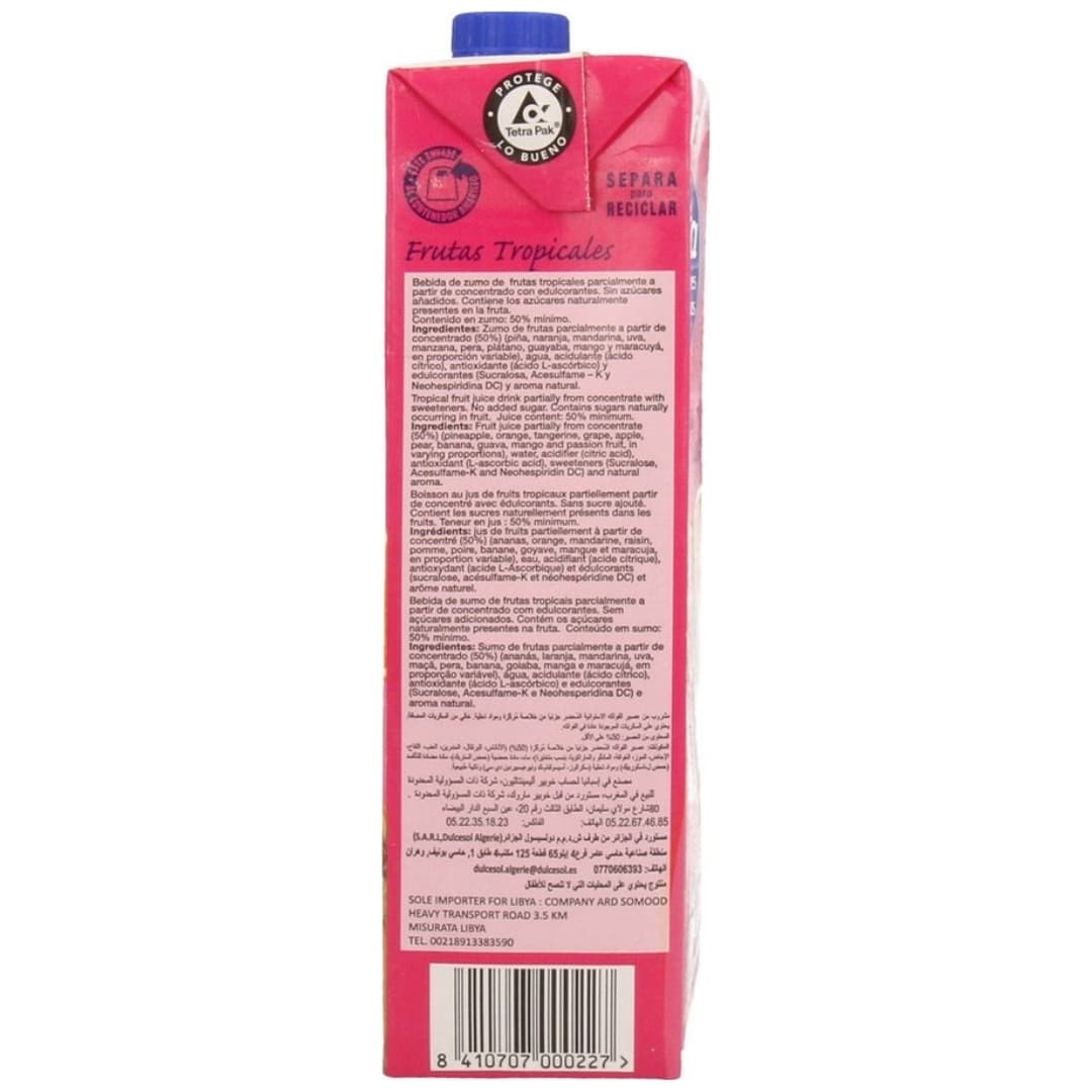 Tropical Fruit Juice No Added Sugar - Juver Disfruta 2