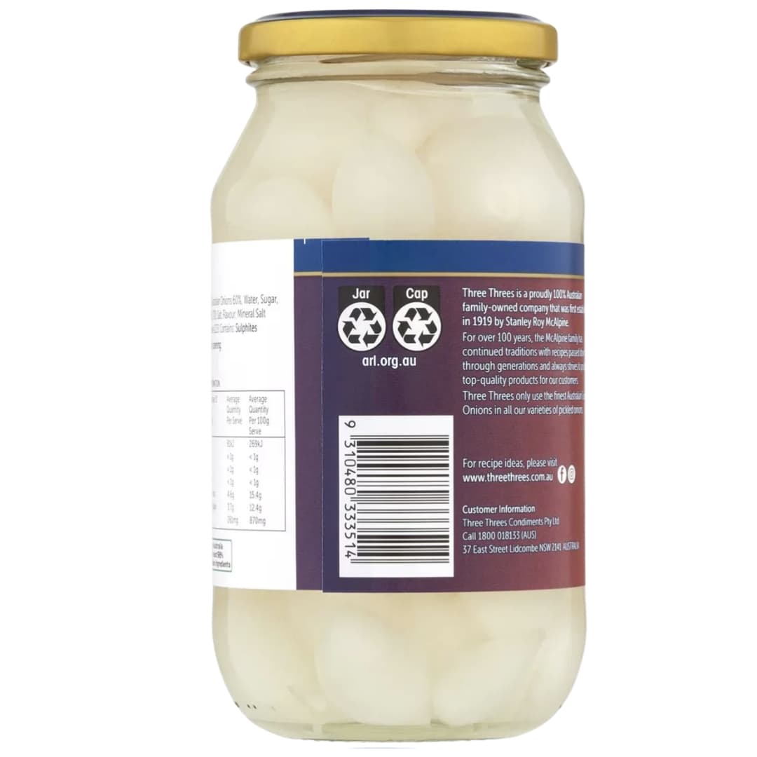 Australian Pickled Onions - Three Threes 2