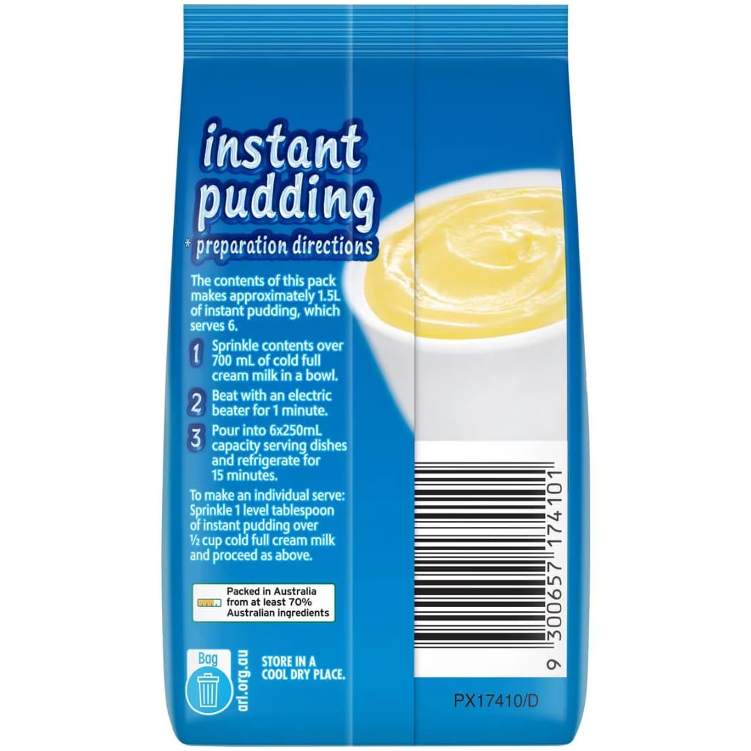 Instant Pudding Vanilla Dessert - Cottee's 2