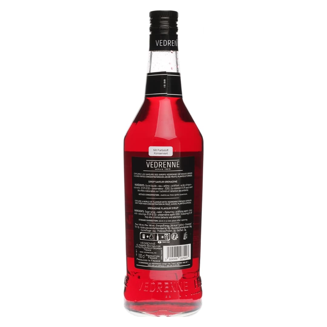 Grenadine Syrup - Vedrenne 2