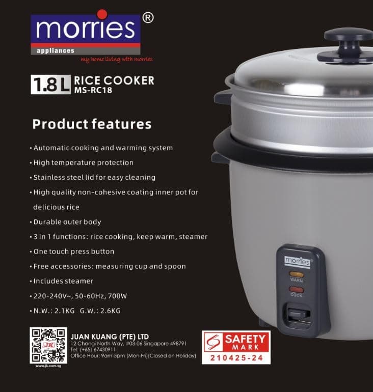 1.8L Rice Cooker 3