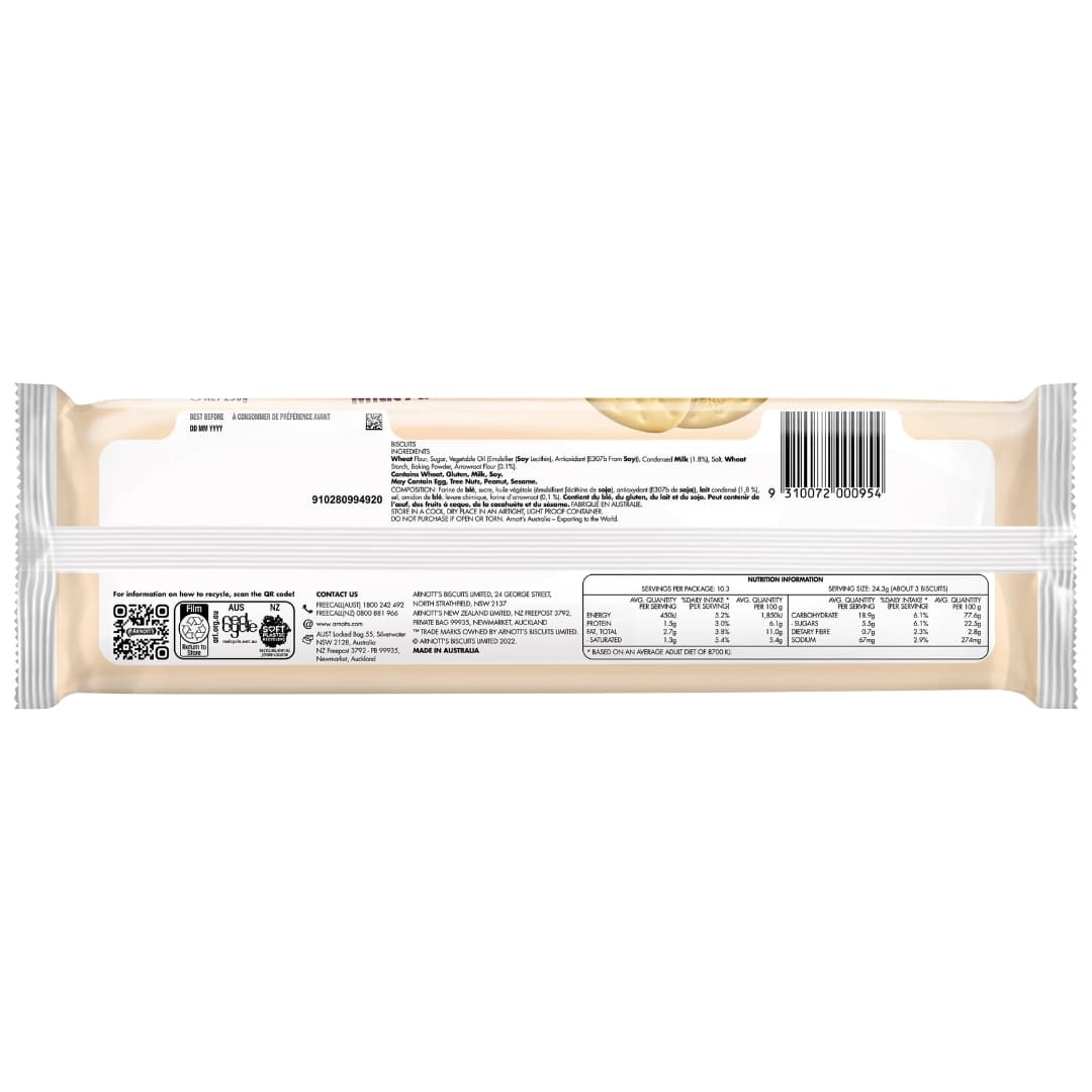 Milk Arrowroot Plain Biscuits 2