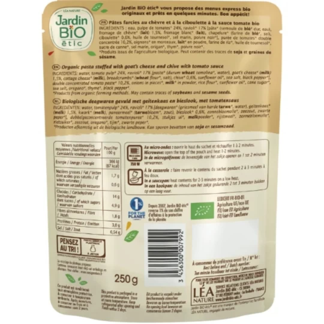 Organic Ravioli Goat Cheese & Chives 2