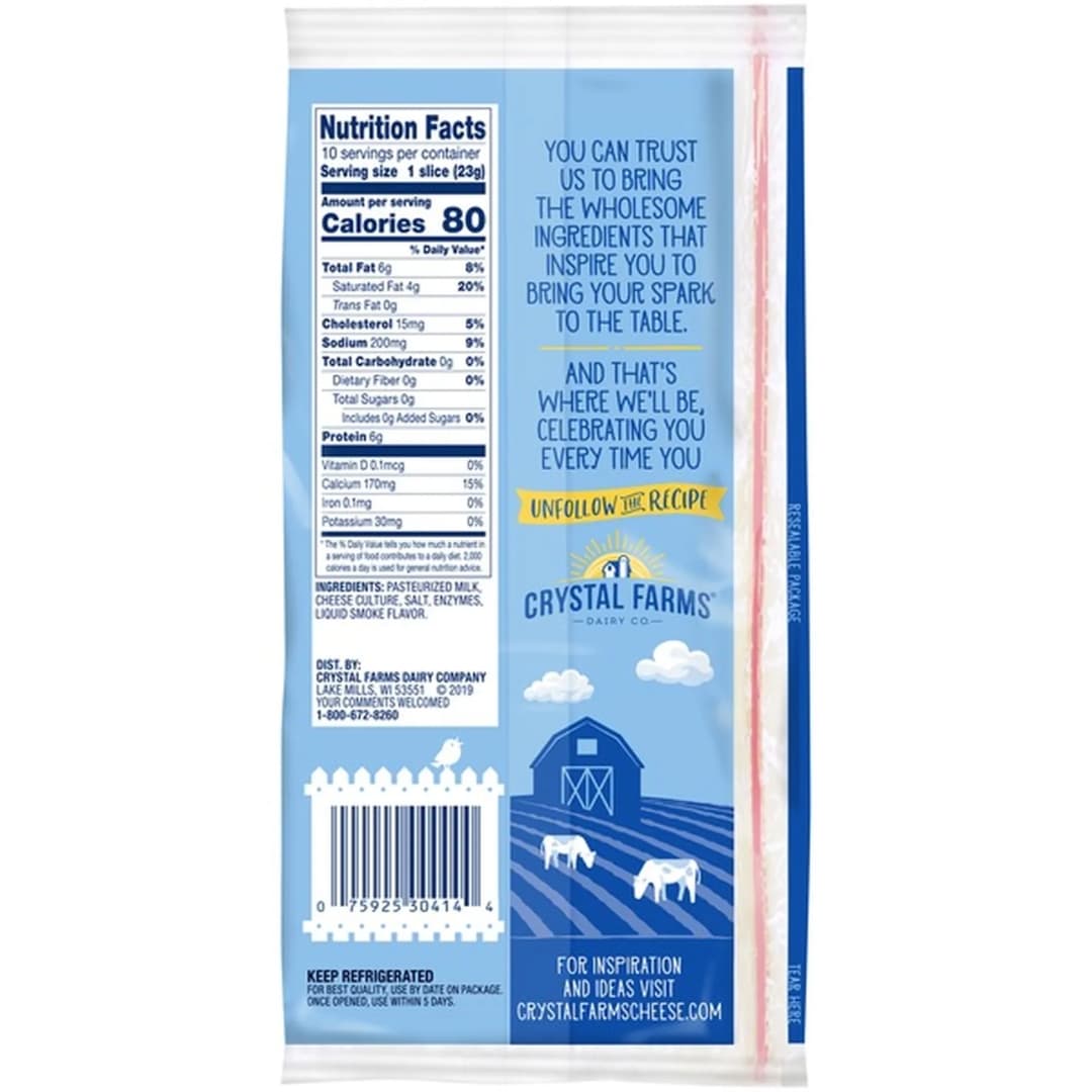 Provolone Cheese Slices - Crystal Farm 2