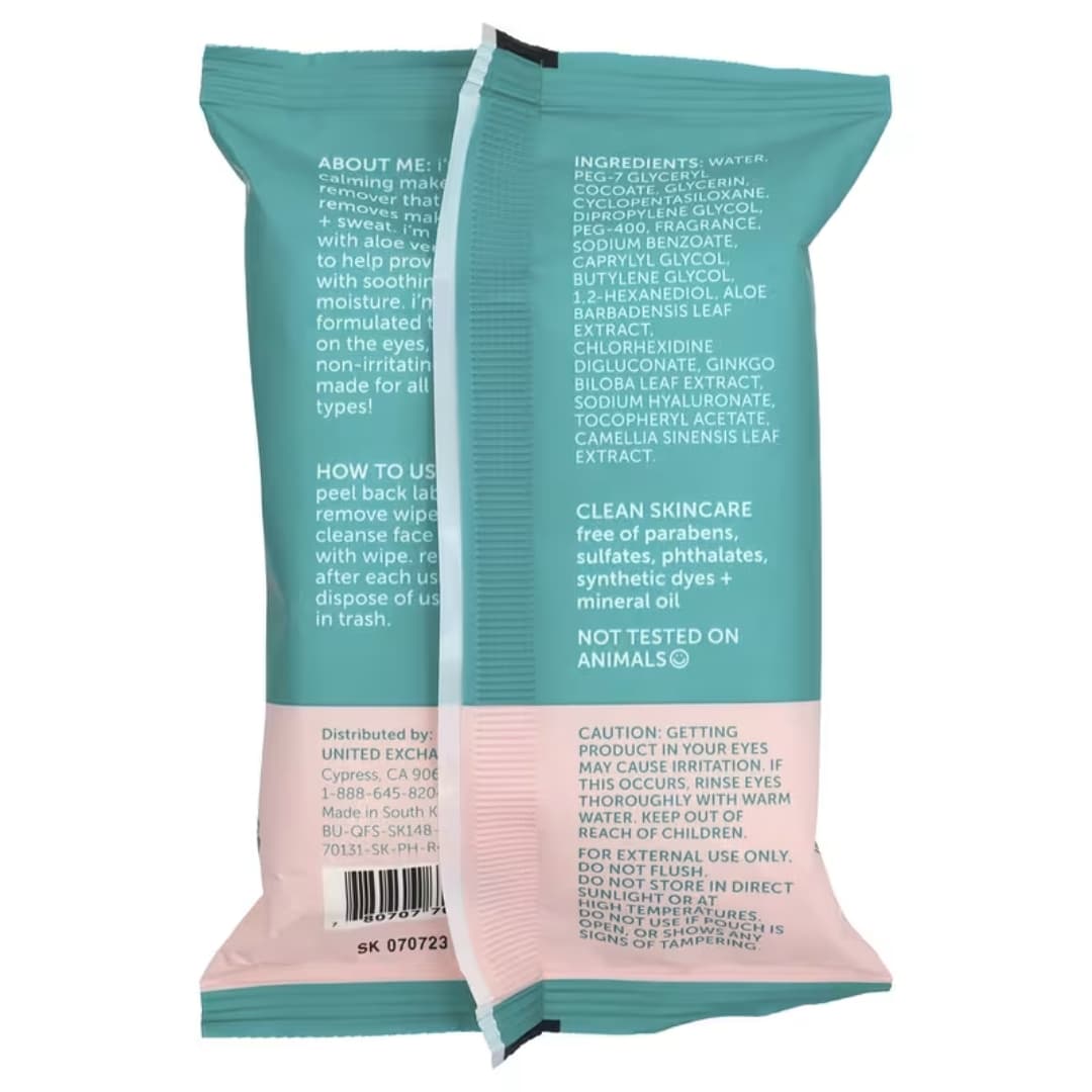 Aloe Makeup Remover Facial Wipes 2