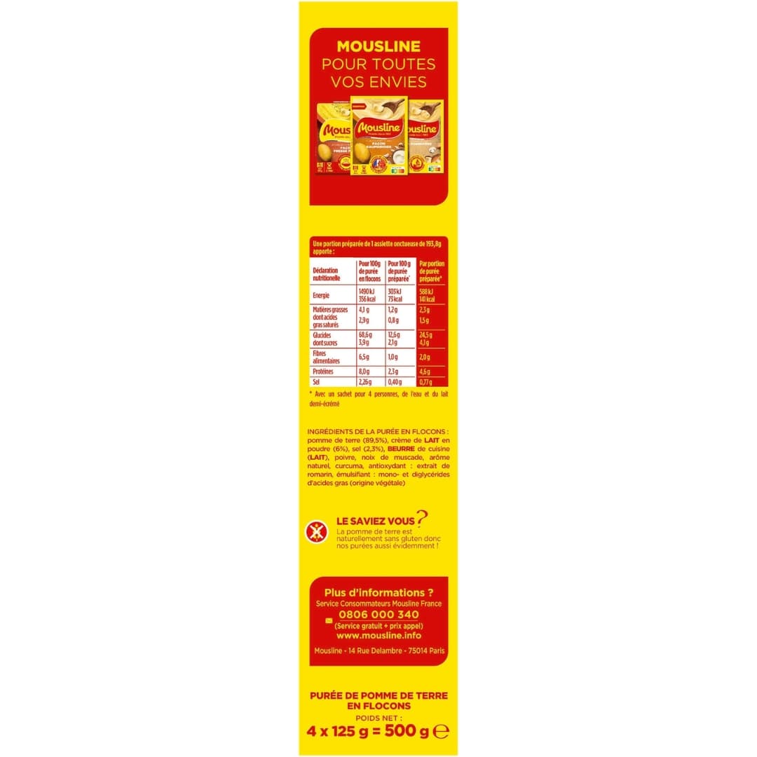 Mousline Nature Potato Puree & Cream 3