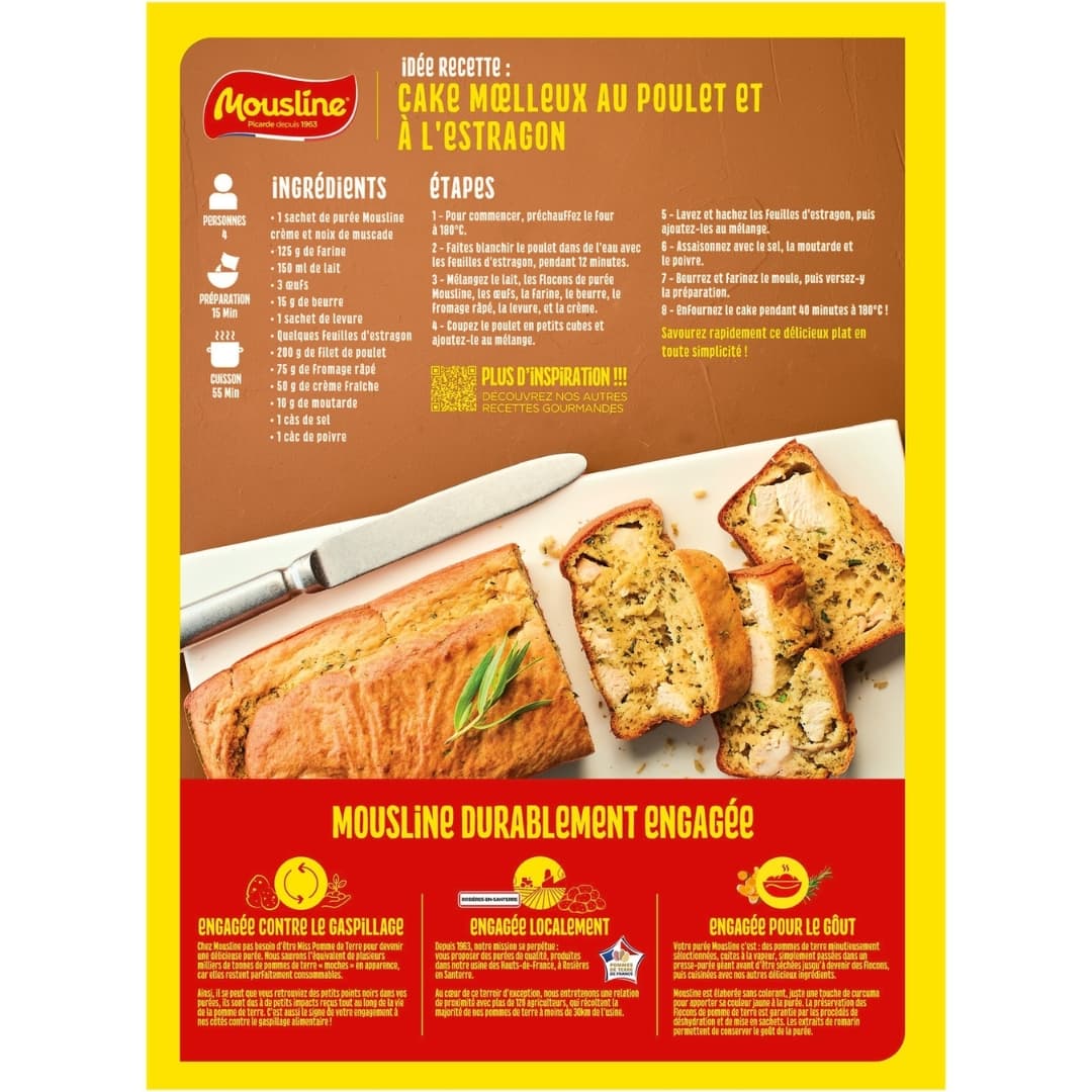 Mousline Nature Potato Puree & Cream 2