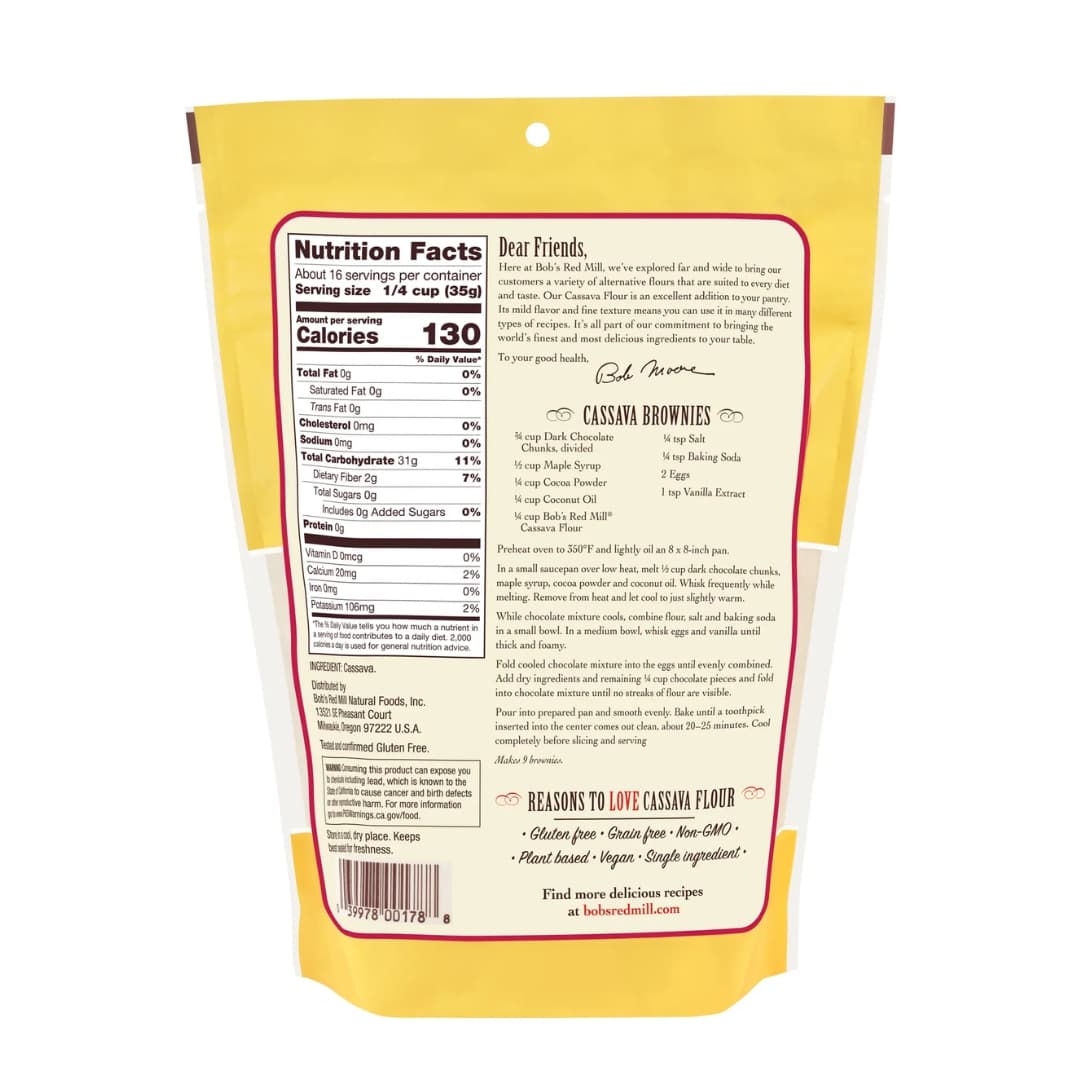 Gluten Free Cassava Flour - Bob's Red Mill 2