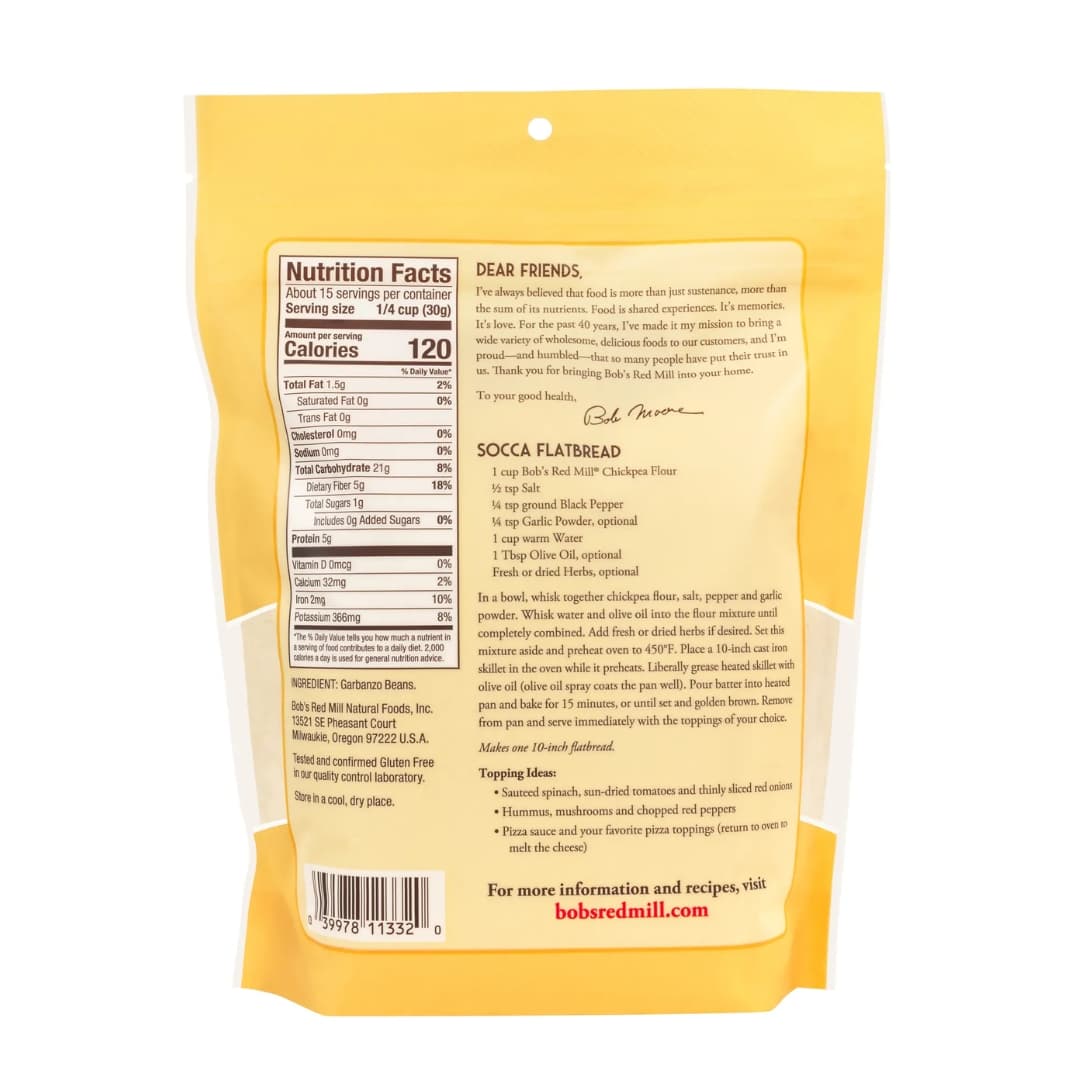 Gluten Free Chickpea Flour - Bob's Red Mill 2