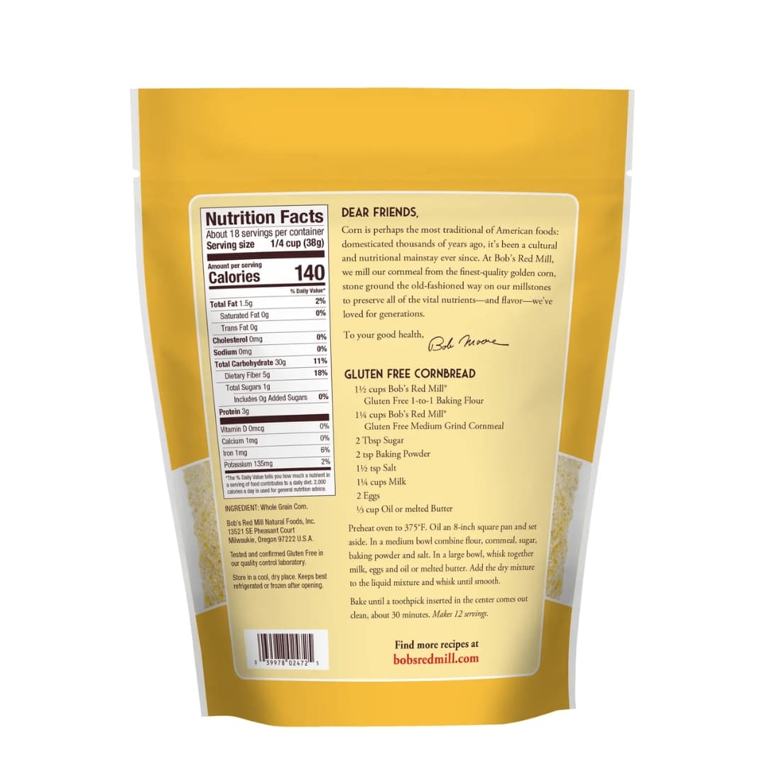 Gluten Free Cornmeal - Bob's Red Mill 2