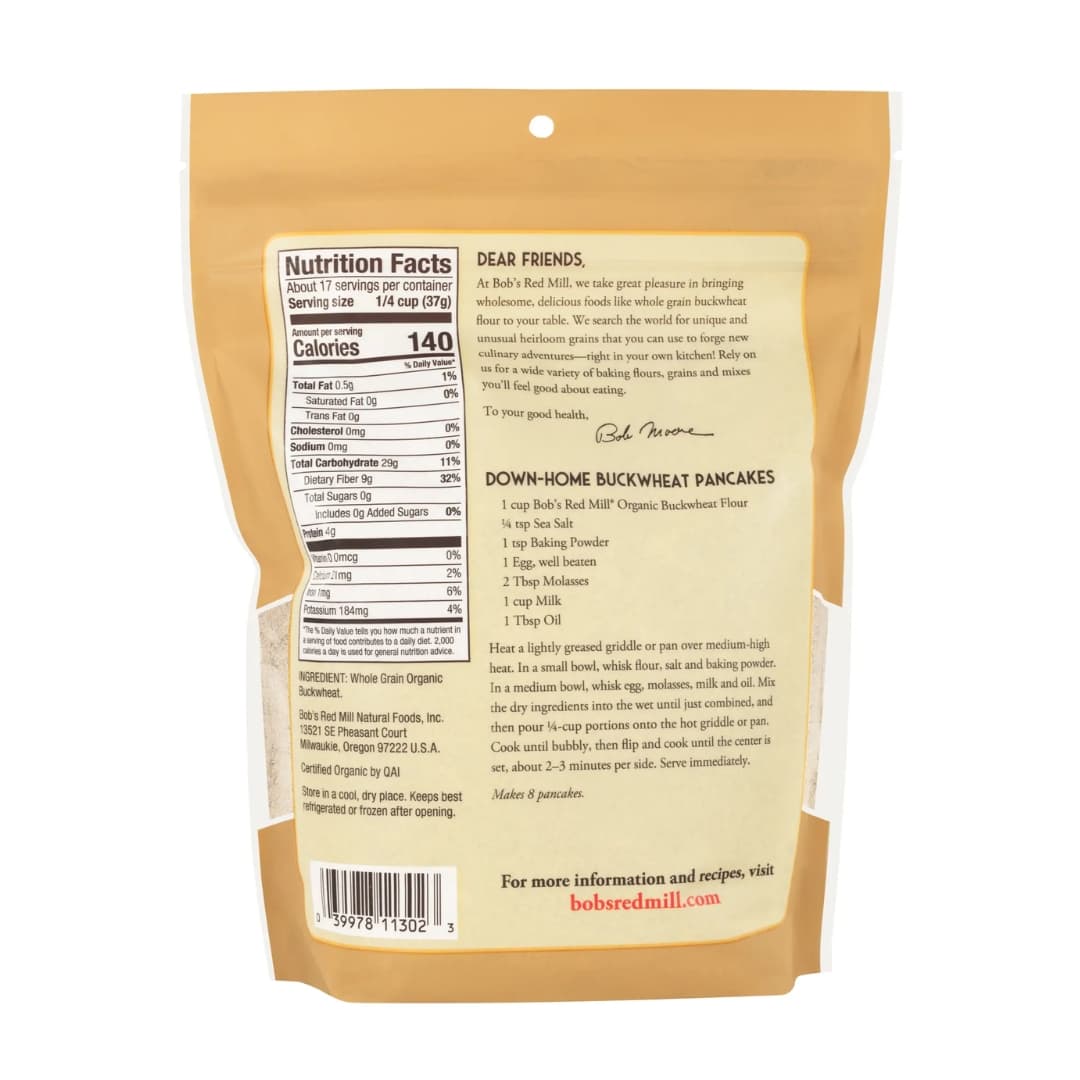 Organic Buckwheat Flour - Bob's Red Mill 2