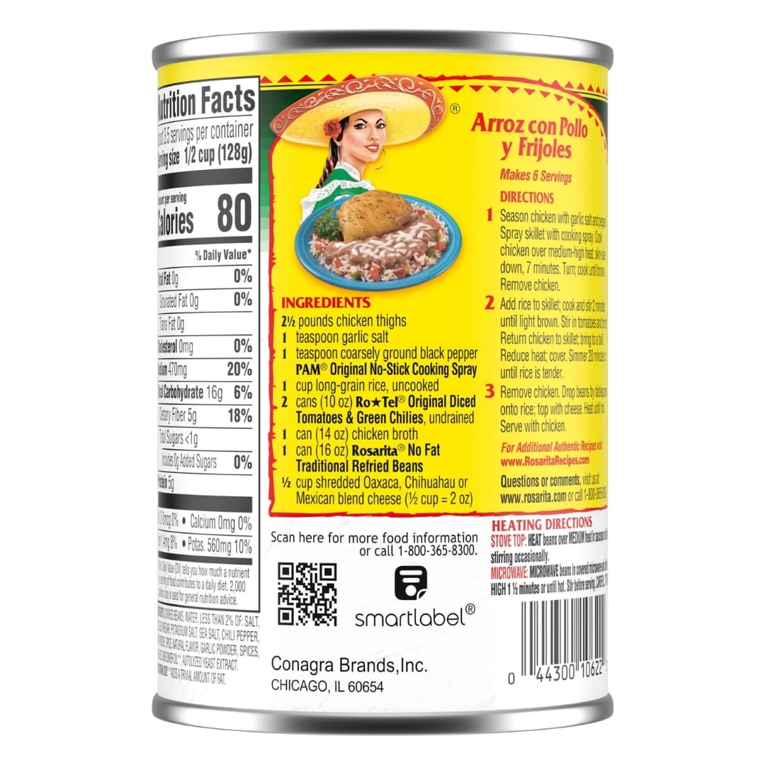 Traditional Refried Beans No Fat 2