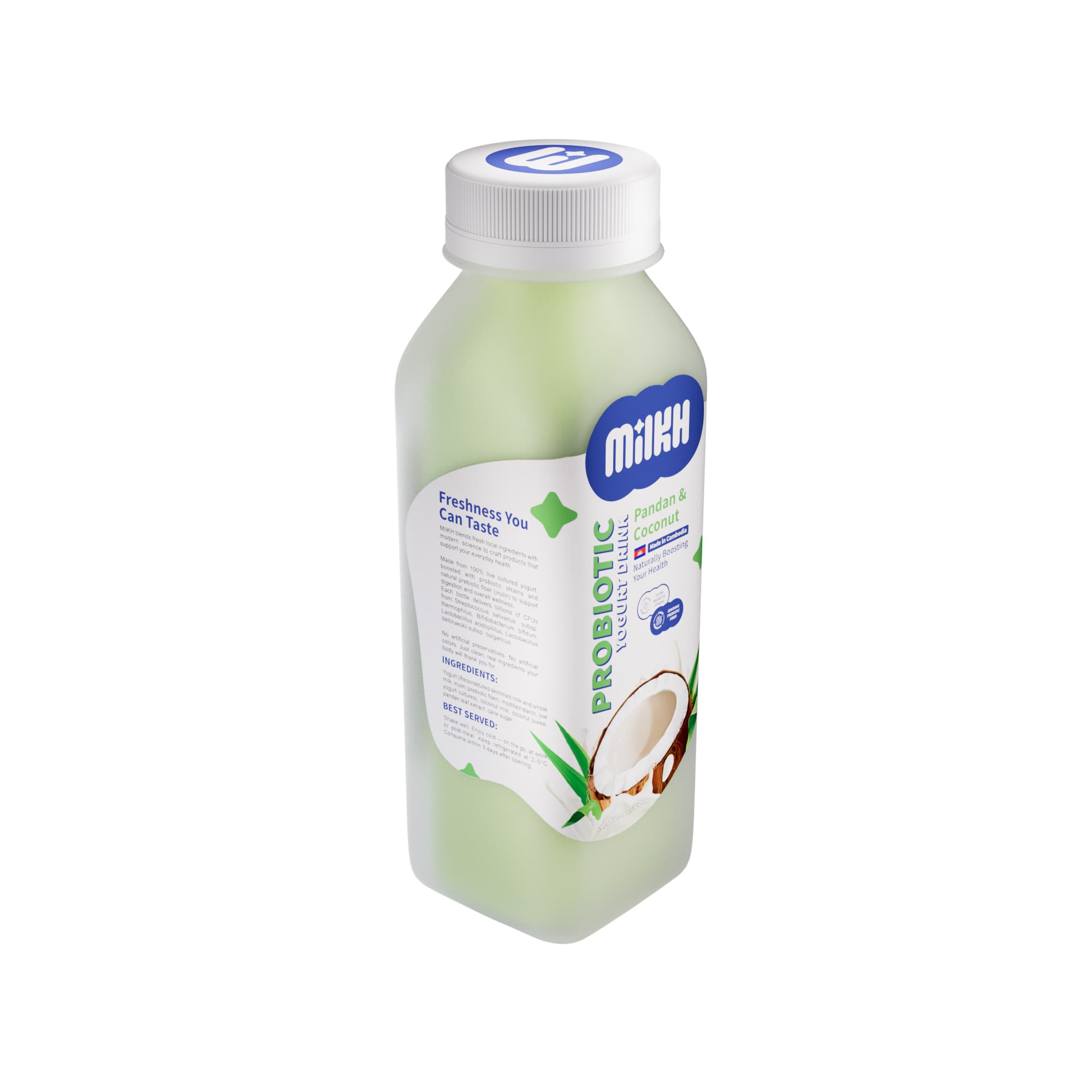 Probiotic Yogurt Drink Pandan & Coconut 3