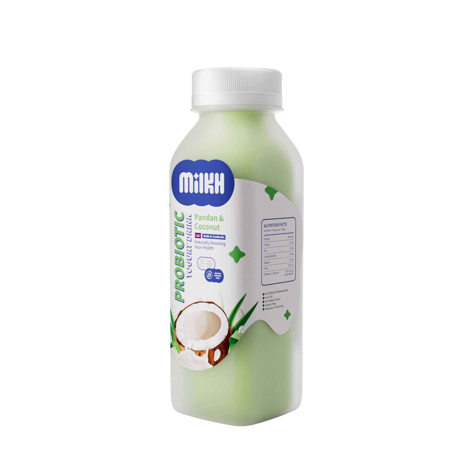 Probiotic Yogurt Drink Pandan & Coconut 2