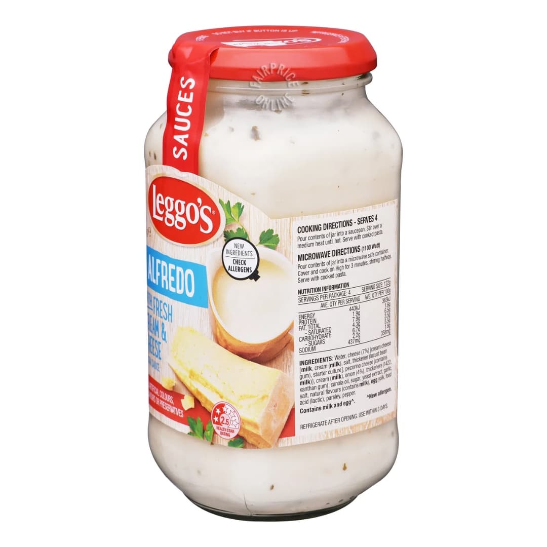 Alfredo with Fresh Cream & Onion Pasta Sauce 2