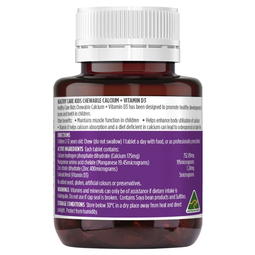 Kids Chewable Calcium Vitamin D3 2