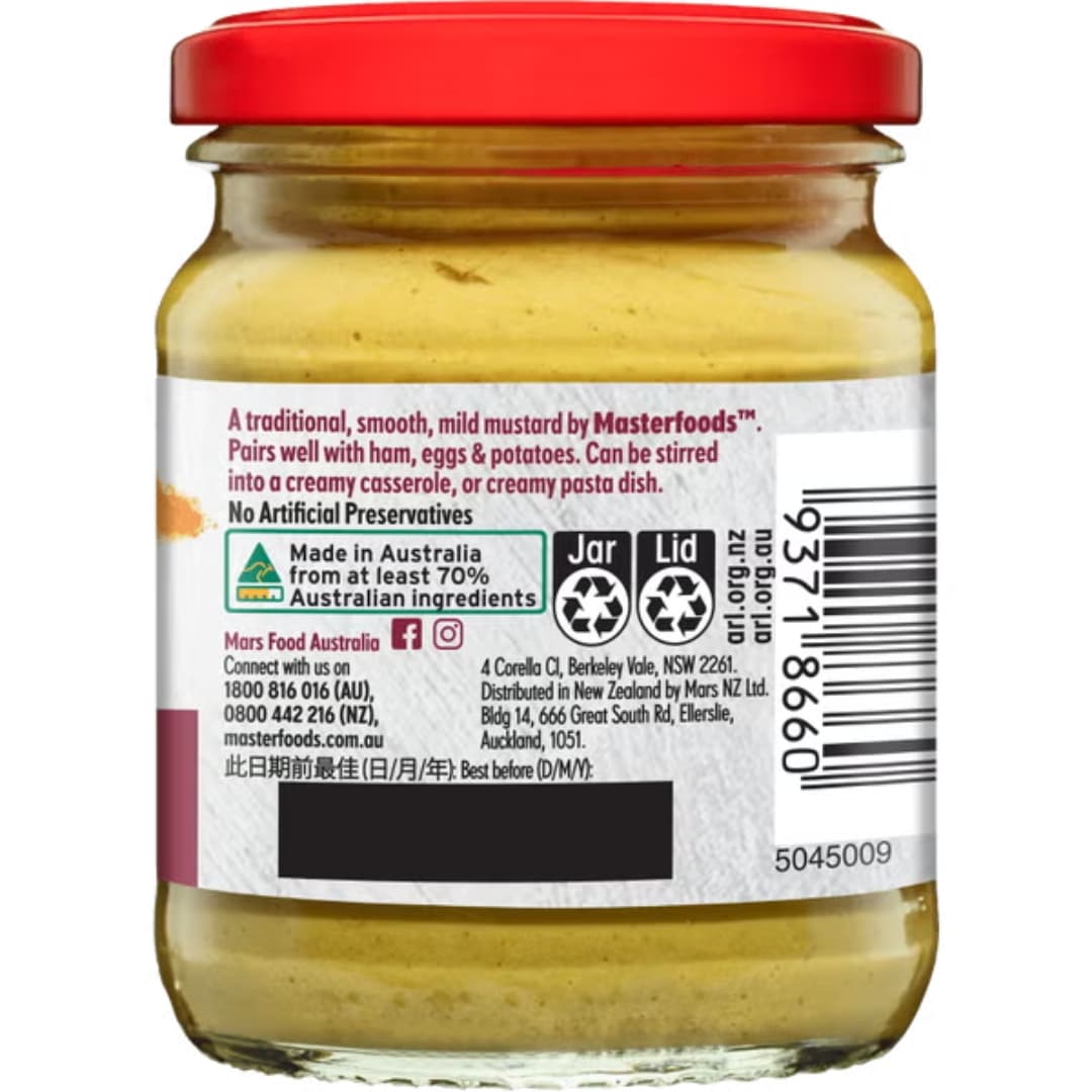 Mild English Mustard - Masterfoods 2