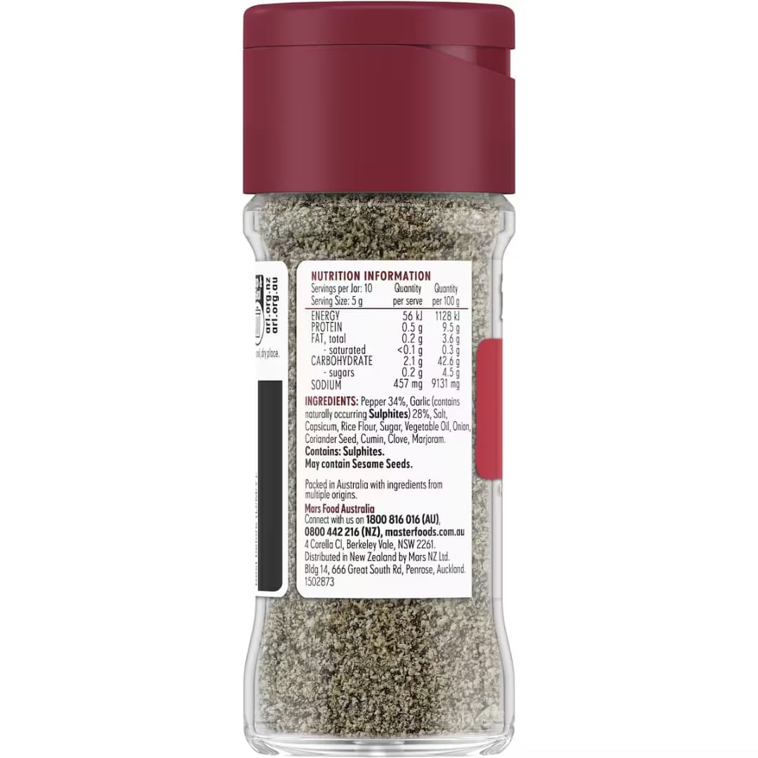 Garlic Pepper Spice Blend - Masterfoods 3